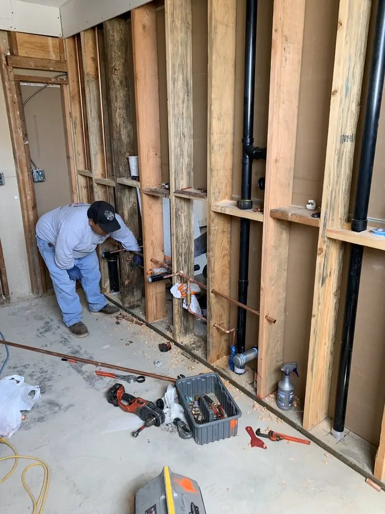 Commercial rough-in plumbing for Water Heater Replacement in Woodlawn Acres